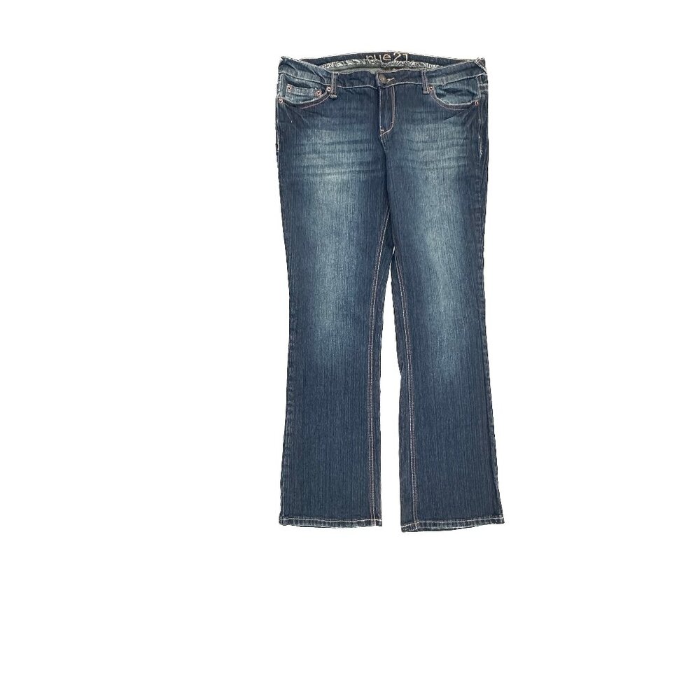 Rue21 Slim Boot Women's size‎ 12P Dark Wash Blue Denim Jeans